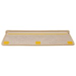 vidaXL Covorașe scări autoadezive 15 buc. bej deschis 65x21x4 cm sisal