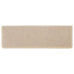 vidaXL Covorașe scări autoadezive, 15 buc., crem, 65x21x4 cm, sisal