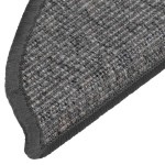 vidaXL Covorașe pentru scări, 15 buc., 56x17x3 cm, bej și gri, semirotunde