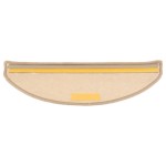 vidaXL Covorașe pentru scări, 15 buc., 65x21x4 cm, bej închis, semirotunde, mari