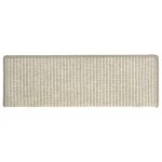 vidaXL Covorașe pentru scări, 15 buc., 65x21x4 cm, margini dreptunghiulare argintii