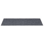 vidaXL Covorașe autoadezive pentru scări, 15 buc., 60x25 cm, gri deschis, dreptunghiulare