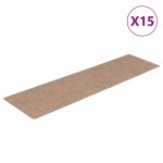 vidaXL Covorașe autoadezive pentru scări, 15 buc., 76x20 cm, maro deschis, dreptunghiulare vidaXL Covorașe autoadezive pentru scări, 15 buc., 76x20 cm, maro deschis, dreptunghiulare