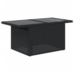 vidaXL Set mobilier de grădină cu perne, 9 piese, negru, poliratan vidaXL Set mobilier de grădină cu perne, 9 piese, negru, poliratan