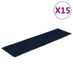 vidaXL Covorașe autoadezive pentru scări, 15 buc., 76x20 cm, dreptunghiulare, bleumarin vidaXL Covorașe autoadezive pentru scări, 15 buc., 76x20 cm, dreptunghiulare, bleumarin