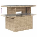 vidaXL Set canapele de grădină cu perne, 10 piese, bej, poliratan