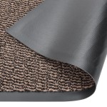 vidaXL Covoraș de intrare cu smocuri, maro închis, 80x120 cm
