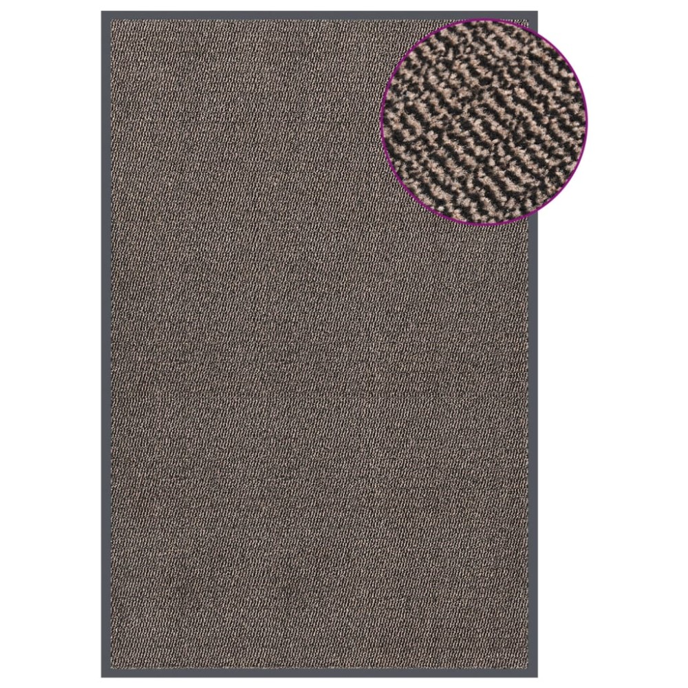 vidaXL Covoraș de intrare cu smocuri, maro închis, 120x180 cm