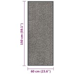 vidaXL Covoraș de intrare cu smocuri, maro deschis, 60x150 cm