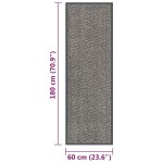 vidaXL Covoraș de intrare cu smocuri, maro deschis, 60x180 cm