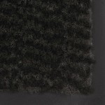 vidaXL Covoraș cu smocuri, negru, 60x180 cm vidaXL Covoraș cu smocuri, negru, 60x180 cm