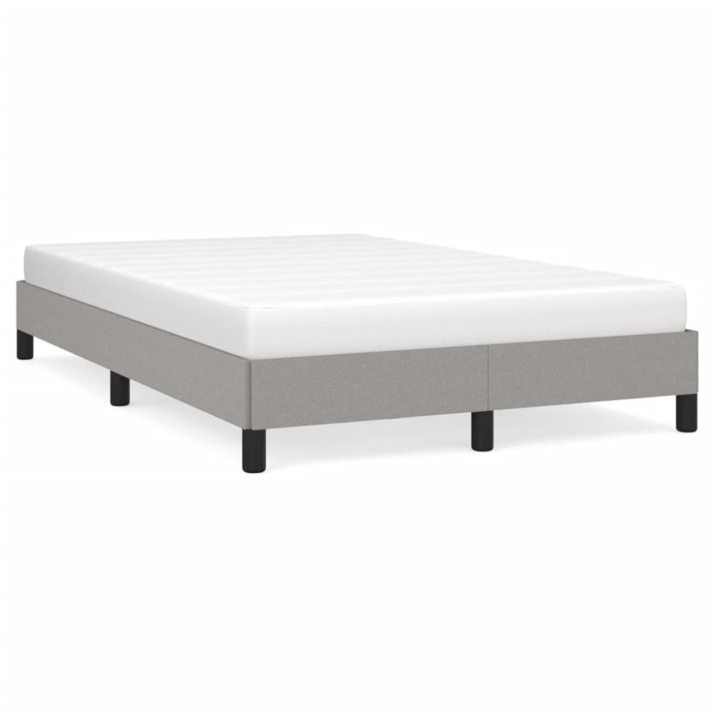 vidaXL Cadru de pat fără saltea țesătură gri deschis 120x190 cm