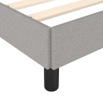vidaXL Cadru de pat fără saltea țesătură gri deschis 120x190 cm