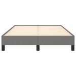 vidaXL Cadru de pat fără saltea gri închis 120x190 cm țesătură
