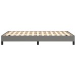 vidaXL Cadru de pat fără saltea gri închis 120x190 cm țesătură
