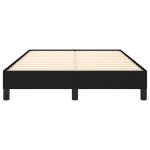 vidaXL Cadru de pat fără saltea Negru 120x190 cm țesătură