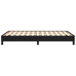 vidaXL Cadru de pat fără saltea Negru 120x190 cm țesătură