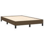 vidaXL Cadru de pat fără saltea țesătură maro 120x190 cm țesătură