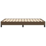 vidaXL Cadru de pat fără saltea țesătură maro 120x190 cm țesătură
