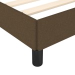 vidaXL Cadru de pat fără saltea țesătură maro 120x190 cm țesătură