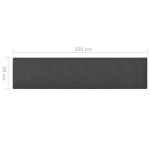 vidaXL Covor traversă, antracit, 50x250 cm vidaXL Covor traversă, antracit, 50x250 cm