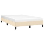 vidaXL Cadru de pat fără saltea cremă 120x190 cm țesătură