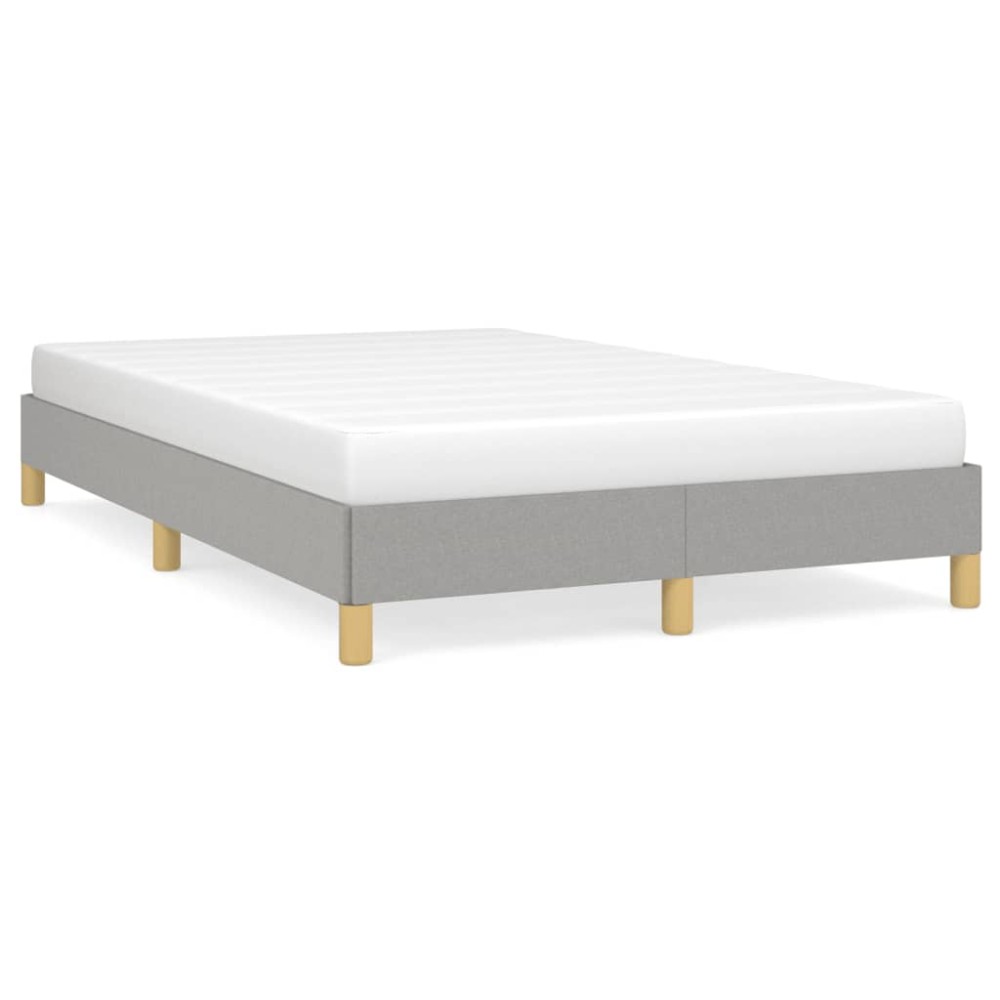 vidaXL Cadru de pat fără saltea țesătură gri deschis 120x190 cm