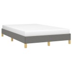 vidaXL Cadru de pat fără saltea gri închis 120x190 cm țesătură