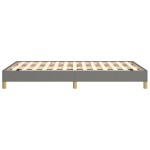 vidaXL Cadru de pat fără saltea gri închis 120x190 cm țesătură