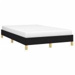 vidaXL Cadru de pat fără saltea Negru 120x190 cm țesătură vidaXL Cadru de pat fără saltea Negru 120x190 cm țesătură