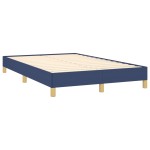 vidaXL Cadru de pat fără saltea Albastru 120x190 cm țesătură