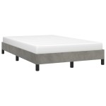 vidaXL Cadru de de pat fără saltea Gri deschis 120x190 cm catifea