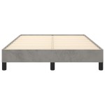 vidaXL Cadru de de pat fără saltea Gri deschis 120x190 cm catifea