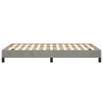 vidaXL Cadru de de pat fără saltea Gri deschis 120x190 cm catifea
