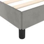 vidaXL Cadru de de pat fără saltea Gri deschis 120x190 cm catifea