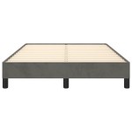 vidaXL Cadru de pat fără saltea Gri închis 120x190 cm catifea vidaXL Cadru de pat fără saltea Gri închis 120x190 cm catifea