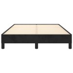 vidaXL Cadru de pat fără saltea Negru 120x190 cm catifea