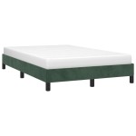 vidaXL Cadru de pat fără saltea verde închis 120x190 cm catifea
