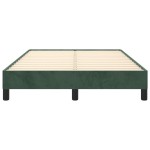 vidaXL Cadru de pat fără saltea verde închis 120x190 cm catifea