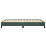 vidaXL Cadru de pat fără saltea verde închis 120x190 cm catifea