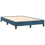 vidaXL Cadru de pat fără saltea albastru închis 120x190 cm catifea