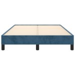 vidaXL Cadru de pat fără saltea albastru închis 120x190 cm catifea