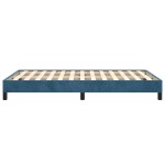 vidaXL Cadru de pat fără saltea albastru închis 120x190 cm catifea