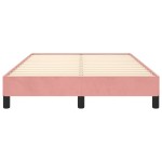 vidaXL Cadru de pat fără saltea roz 120x190 cm catifea vidaXL Cadru de pat fără saltea roz 120x190 cm catifea