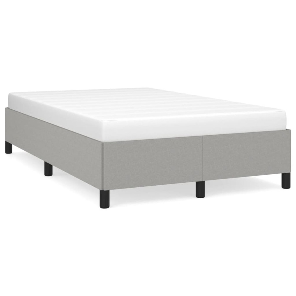 vidaXL Cadru de pat fără saltea țesătură gri deschis 120x190 cm