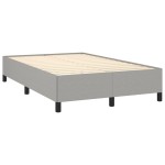 vidaXL Cadru de pat fără saltea țesătură gri deschis 120x190 cm