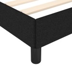 vidaXL Cadru de pat fără saltea Negru 120x190 cm țesătură