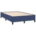 vidaXL Cadru de pat fără saltea Albastru 120x190 cm țesătură