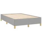 vidaXL Cadru de pat fără saltea țesătură gri deschis 120x190 cm