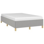 vidaXL Cadru de pat fără saltea țesătură gri deschis 120x190 cm